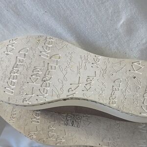 Karl Lagerfeld Women's Cream Sneakers